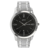Sonata Men's Watch Analog Black Dial With Stainless Steel Band, 77063SM04